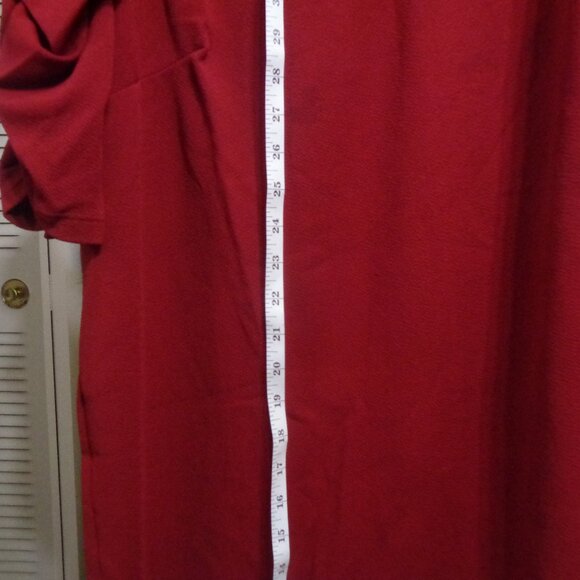 NWT Torrid Plus Size 3 3X 22/24 PUFF SLEEVE MINI DRESS - TEXTURED KNIT RED - Picture 4 of 6